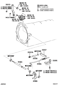 3557260100-Lever, transmission control, rh/lh