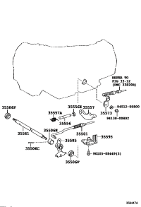 3557371010-LEVER, TRANSMISSION CONTROL SHAFT, LH