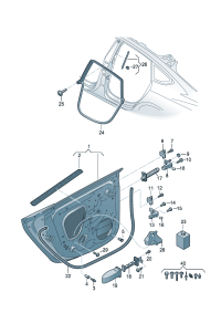 8W8833051J-Door assy-rr, lh Location for common use:  D-18.12.2017