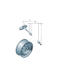 1K0907253D-Sensor, tire pressure