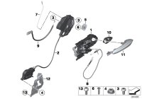 51225A36E51-Lock, complete, left
