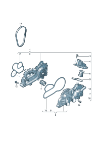 04E121600BK-Water pump Alternatives available