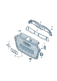 8VD853651-GRILLE, RADIATOR