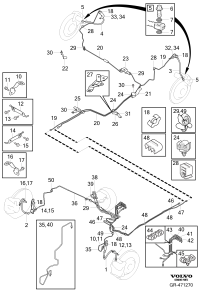 31658254-Hose assy-brake, front rh