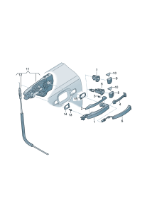 8R0837207GRU-Handle, outer