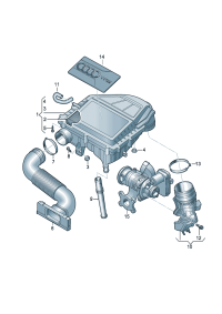 04C129620A-PORSCHE CARRERA AIR FILTER