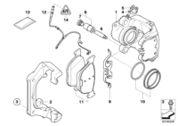 34116778399-Brkt assy-brake lh