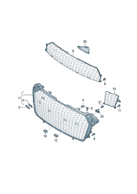 4S0853037E-RADIATOR GRATE LINING