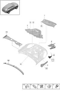 95B819447G-Plate, w/sash