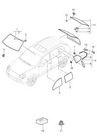 95554111110-GLASS, WINDSHIELD