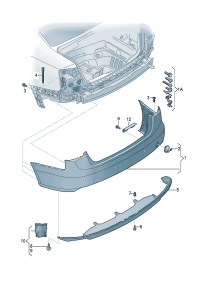 4GD807067A-Plate, bumper FOR VEHICLES PARKING AID