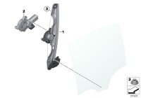 51357281887-WINDOW LIFTER W/OMOTOR RRLH X5