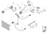 17122249459-RADIATOR HOSE W124/E200/E220