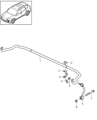 95533370100-Bar, stabilizer Emblem-mark Green Deprecated parts
