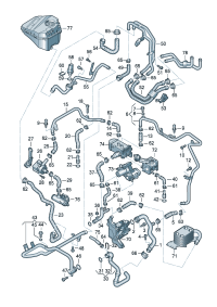 7L6122109E-Coolant hose Reservoir balancer Tube, coolant)