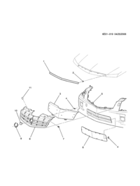 15831165-Strainer, fr. grille (including 4) (upper)