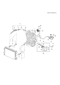 26270094-Hose, radiator inlet (incl 2-3)