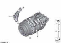 64526822849-Ac compressor with magnetic clutch