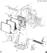 23490807-PLATE, RADIATOR