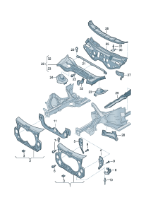 4F0805431A-Plate, transverse D-20.11.2006