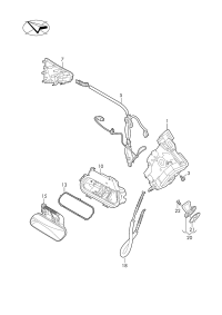11D837206K-Handle, outer