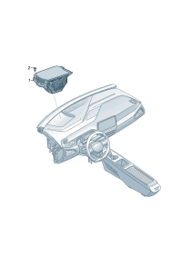 12D919608-Unit, control Projection-glass (Head-up display system)   D  -14.02.2022
