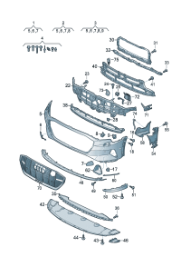 4KE807241GRU-COVER,TOWING EYE FRT-CAYMAN