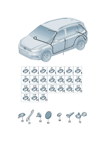 3CG971001-Wire, center * Part no. * Via manual * Incar * Vehicle * Identification number * To orde