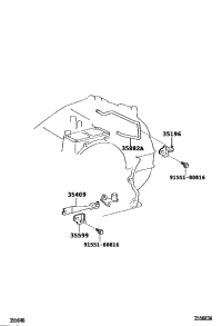 3588233040-TUBE, DIFFERENTIAL GEAR LUBE APPLY