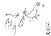 51337165595-WINDOW LIFTERW/OMOTOR FRTLH X5