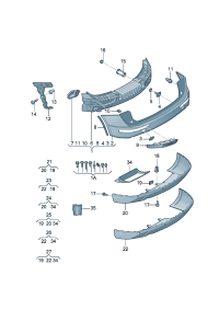 8R0807251-FRONT FILLER OF THE FRONT