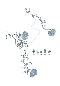 4KE611707B-HOSE-BRAKE RR