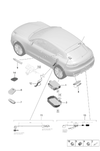95B907245A-Antenna VTS vehicle tracking system