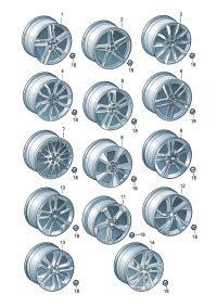 8W9601025C-Wheel rim-aluminium alloy  Colour code: