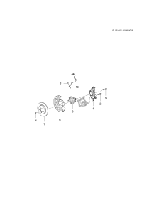 26329193-Knuckle, r. rr. suspension