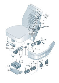 4B0959760A-Adjust-seat & back Unit, memory cont