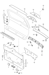955555844009B9-Bracket Garnish assy