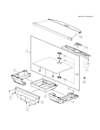 84050812-Cap, tailgate lock striker