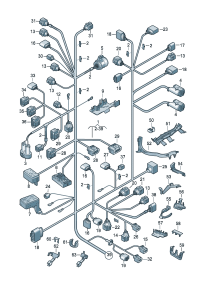 35D971051-Wire, center * Part no. * Via manual * Incar * Vehicle * Identification number * To orde
