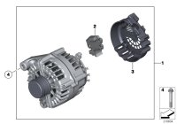 12318570675-ALTERNATOR 14V/150AMP1/E81/E87
