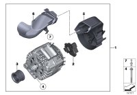 12317603780-ALTERNATOR 14V/150A-S(W220)199