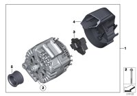 12317540743-ALTERNATOR 14V/150A-S(W220)199
