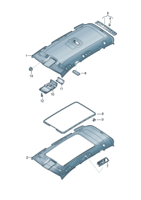 5G0867591E82V-Plate, titanium black