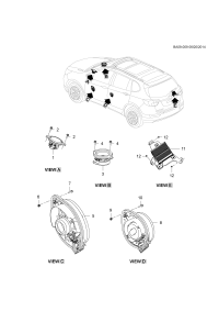 39243285-Speaker assy-radio rr door