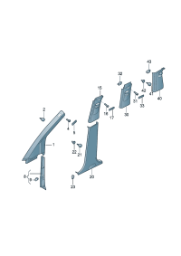 1T0868223B71N-Trim, a pillar (anthracite)