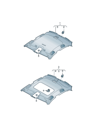 8W8867505A1RO-Molding a roof For car models with sliding roof (titanium gray)
