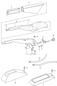 191711303G-Rod assy-hand brake For drum brake