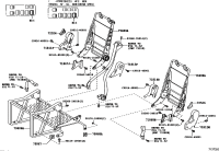 7920626130-LEG SUB-ASSY, NO.4 SEAT, LH