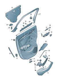 8V40357934PK-Speaker panel (ghost (black))
