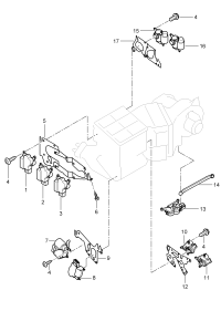 95562490101-Servo motor Damper, defroster